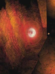 Abstract representation of time in space from Everything IS, a visual and philosophical theory of everything by Sarah Curtiss
